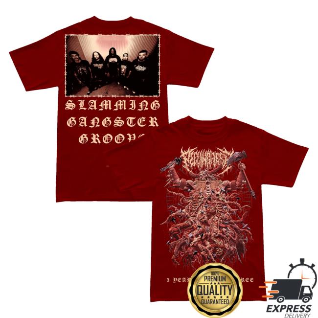 Official Indie Merch Store Shop Peeling Flesh 3 Year Peeling Spree T Shirt Garnet IndieMerchStore