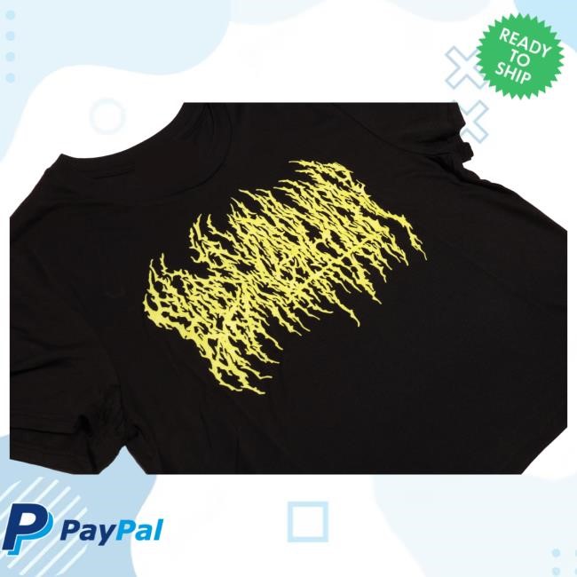 Official Blood Incantation Merch Logo Women's Crop Top (Black) Popover Shirt