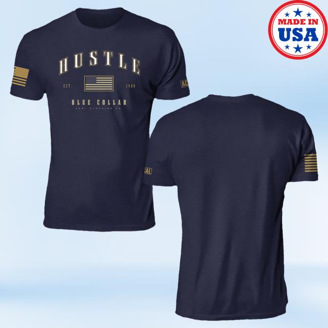 Official Acal Clothing Shop Merch Hustle Blue Collar Shirt 2024