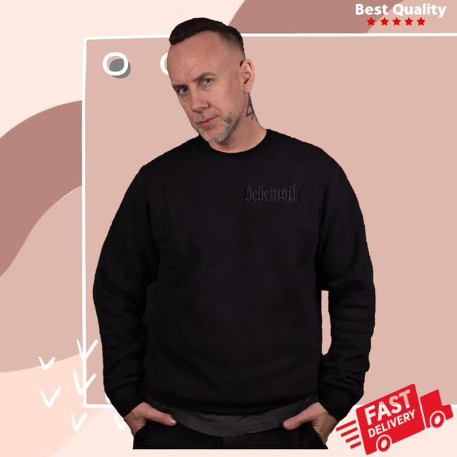 Behemoth Logo Embroidered Sweatshirt Behemoth Merch Behemoth Logo Embroidered Sweatshirt Behemoth Merch