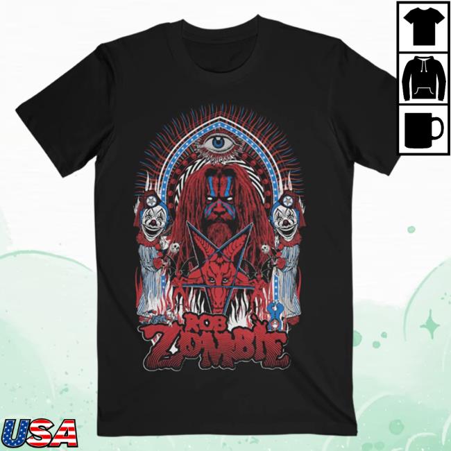 Rob Zombie Evil Clown Tee Shirt Rob Zombie Merch Shop