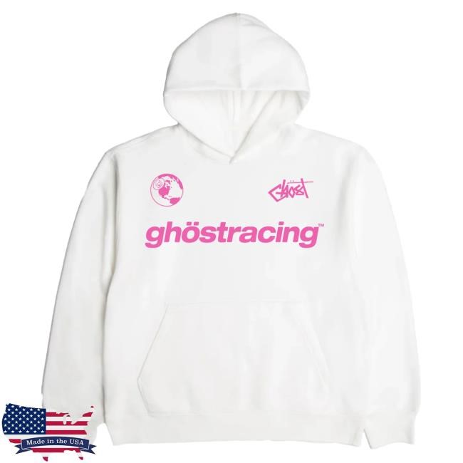 Official Ghost Racing Ghost Girl Pink Hood - White