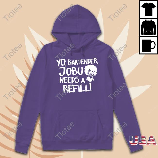 Baseball Chickie Yo Bartender Jobu Needs A Refill Long Sleeve T Shirt