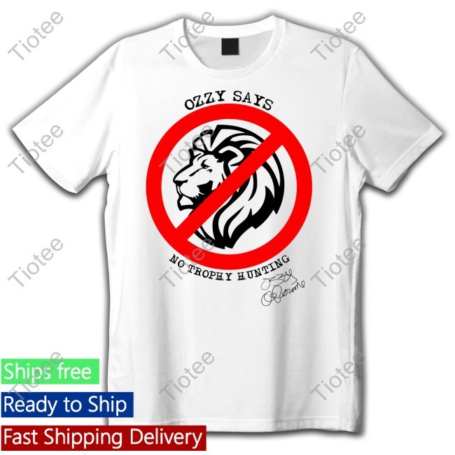 The Ozzy Osbourne "Ban Trophy Hunting" Tee