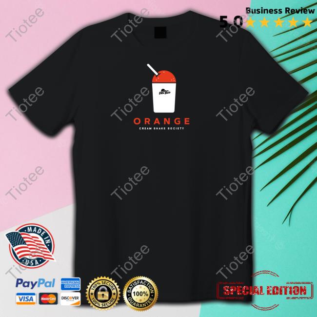 Del Taco Restaurants Orange Cream Shake Society Tee Shirt Orange Cream Shake Society Tee Shirt