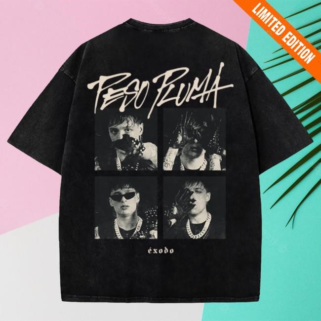 Official Peso Pluma Merch Store Peso Pluma Exodo Portraits T-Shirt Peso Pluma Apparel Clothing Shop PesoPluma