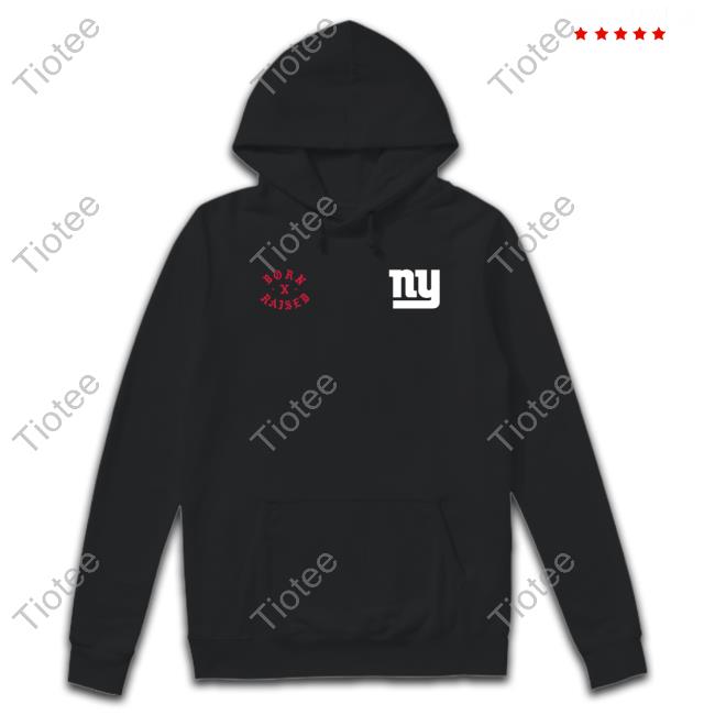 Born X Raised Black New York Giants Shirt
