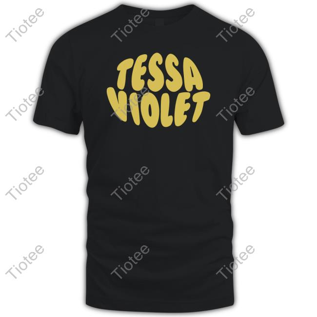 Official Tessa Violet Store Bubble Text Tee Shirt