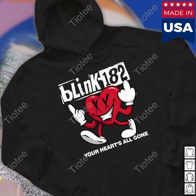Official Blink 182 Merch Your Heart's All Gone T-Shirt