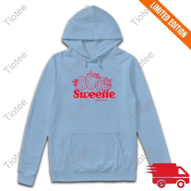 Lonely Ghost Sweetie Hooded Sweatshirt Lonely Ghost Shop Sweetie Strawbarries Funny Shirt