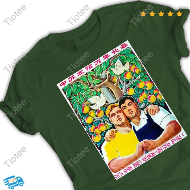 Soviet Visuals Stratonaut Shop Forever Friends Sino-Soviet Friendship Shirt