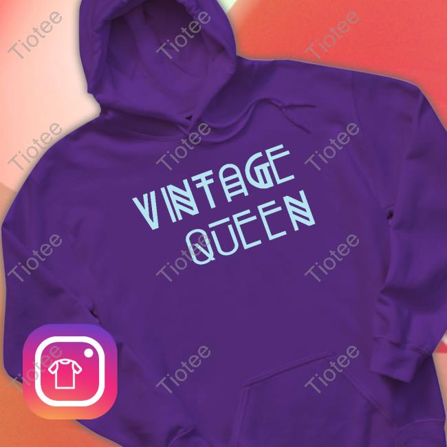 Vintage Queen Long Sleeve Tee Shirt