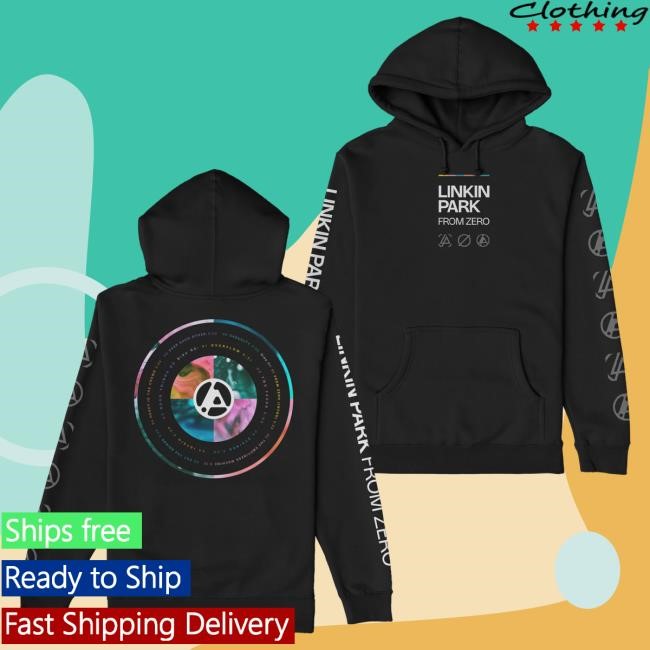 Official Linkin Park Merch Store Linkin Park From Zero Radiate Black Hooded Sweatshirt LinkinPark