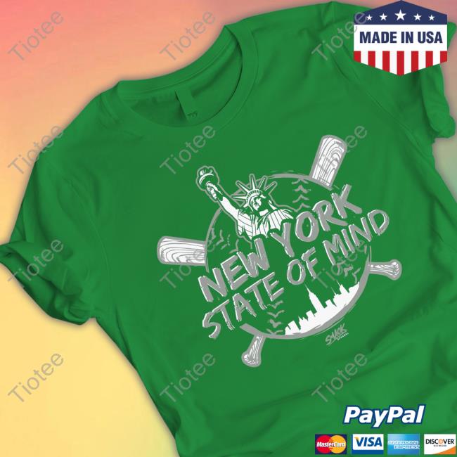 Official New York State of Mind New York Baseball Smack Tee Shirt