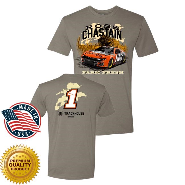 Ross Chastain #1 Kubota Farm Fresh Tee Trackhouse Racing Team Official