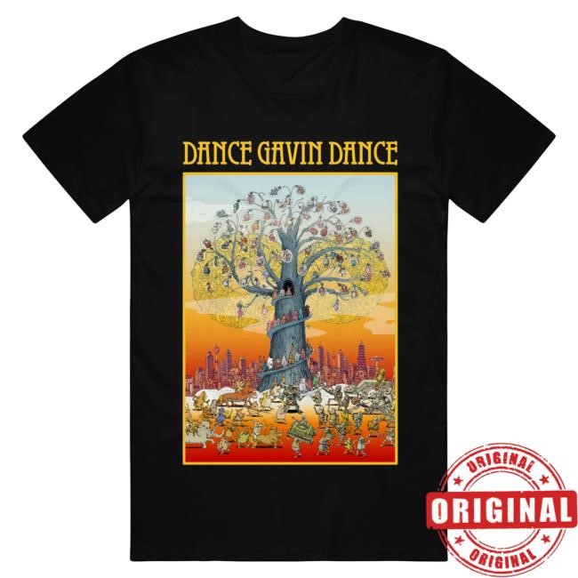 Official Dance Gavin Dance Merch Collage Black Attractive Shirt DanceGavinDance