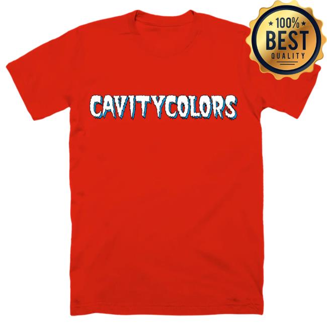 Official Cavity Colors Cavity Creep - Tees (Retro Red)