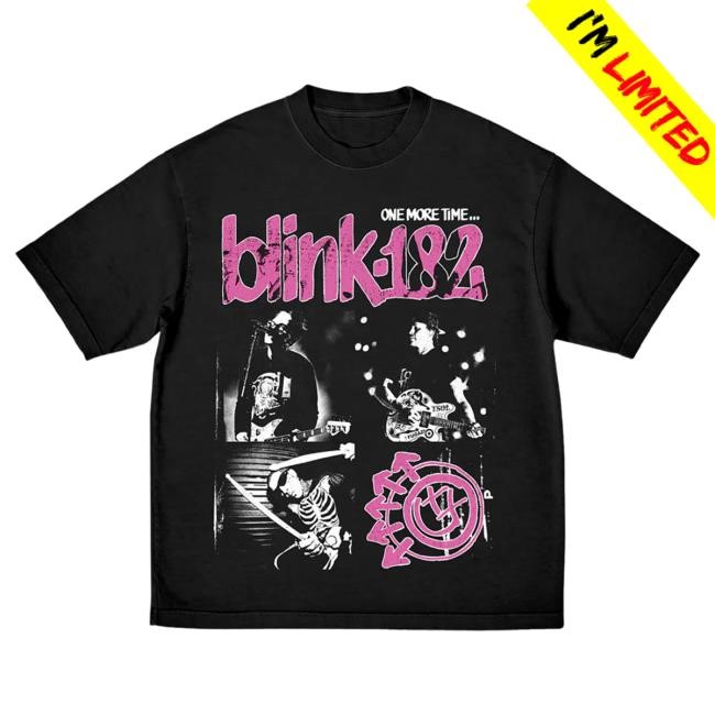 Blink 182 Merch Blink-182 One More Time Photo Hot Shirt