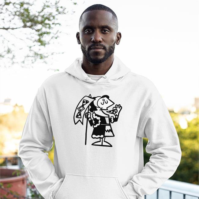 Sam Little Solus' Deep Sigh Pizza Hooded Sweatshirt Kossuel