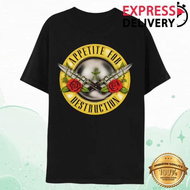 Official Guns N' Roses Merch Store Appetite For Destruction New Shirt - Guns N' Roses