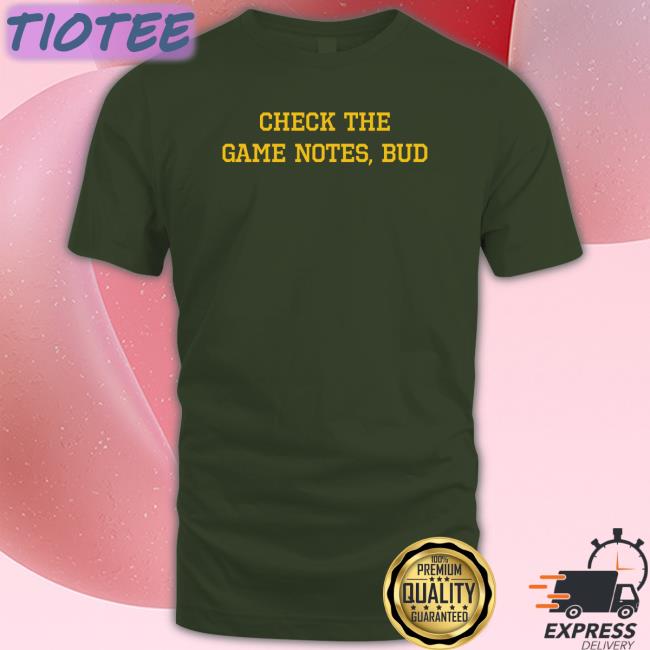 Check The Game Notes Bud Crewneck Sweatshirt