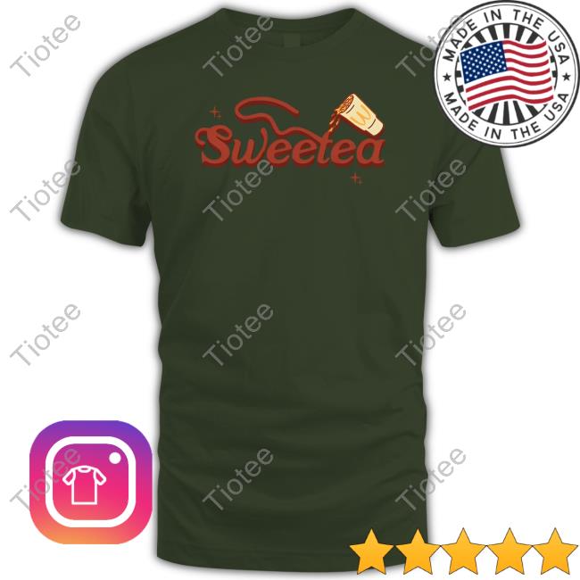 Sweetea Red Logo Tan Shirt