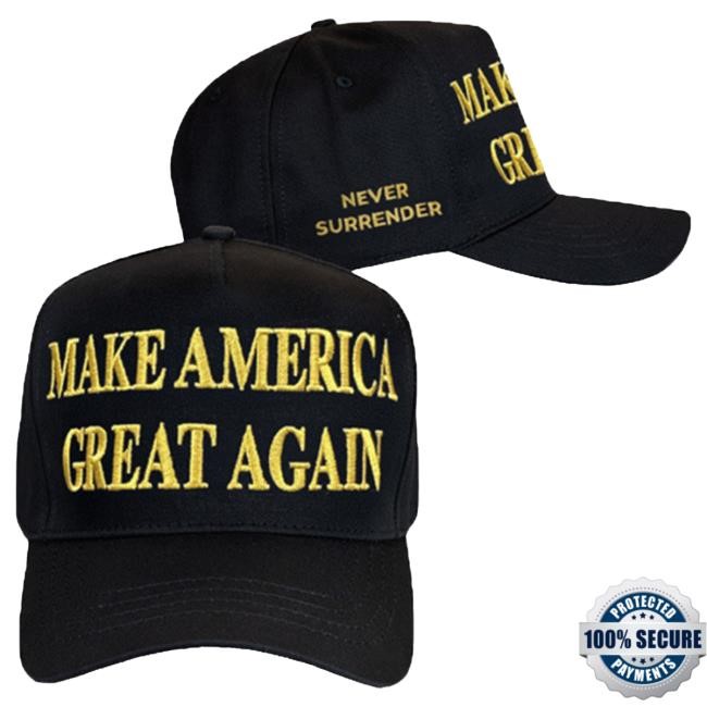 Authentic Donald Trump Gold Dark MAGA Hat Summer Edition