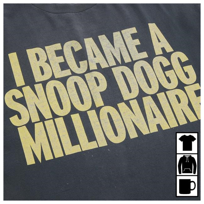 Official Interscope Records Merch Store Snoop Dogg Millionaire T Shirt
