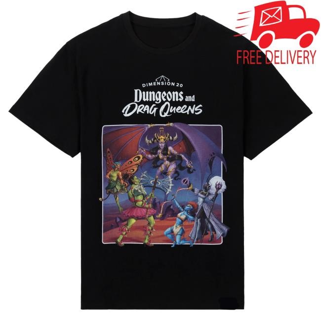 Official Dropout Tv Dungeons and Drag Queens S1 Tees Dropout Merch Store Shop