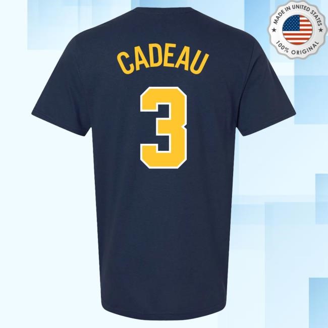 Michigan Wolverines Men's Basketball Student Athlete #3 Elliot Cadeau Top Shirt | The M Den Official Merch Store Shop