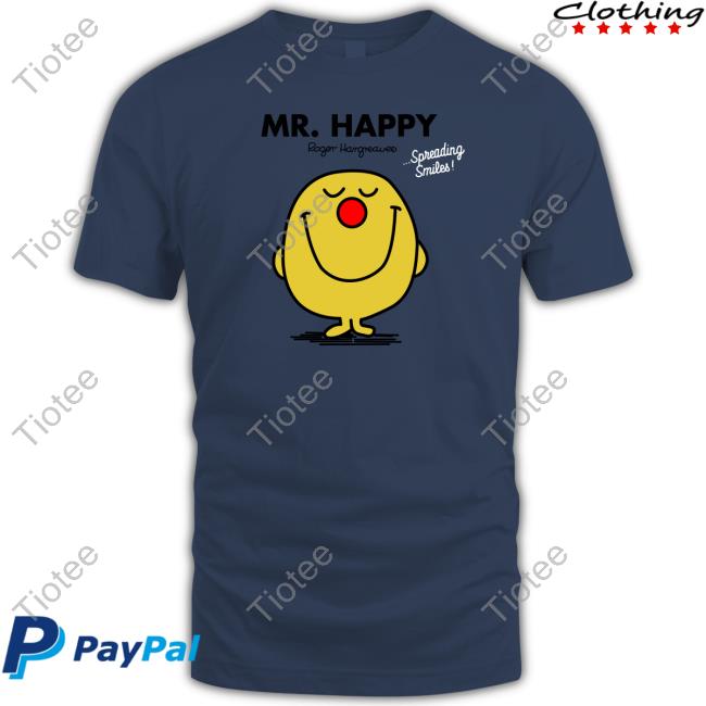 Official Mr. Happy Tee Comic ReLief Red Nose Day Official Mr. Happy Tee Shirts Comic ReLief Red Nose Day