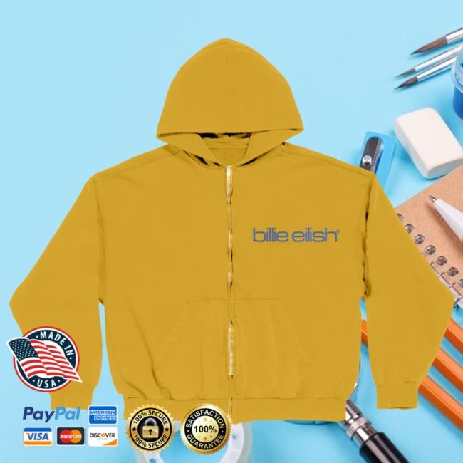 Billie Yellow Tour Zip Up Hooded Sweatshirt - Billie Eilish | Store