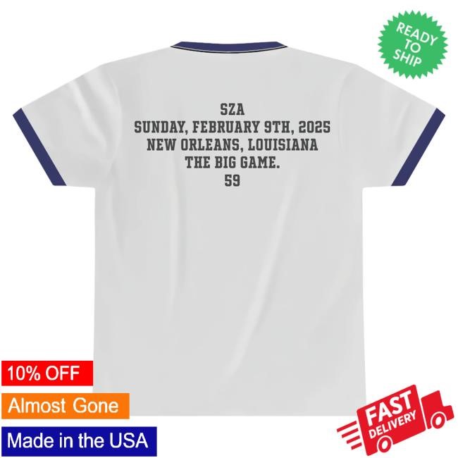 Official Sza Super Bowl Merch Sza - Beetle Ball Ringer Top Shirt Solana Imani Rowe