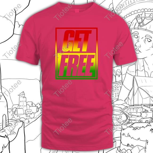 Get Free Tee Shirt (Black/Tri-Color)