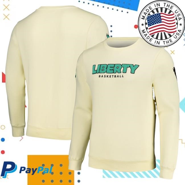 Official Ny Liberty Merch Store Unisex Cream New York Liberty Core Hooded Sweatshirt Ny Liberty Apparel Shop