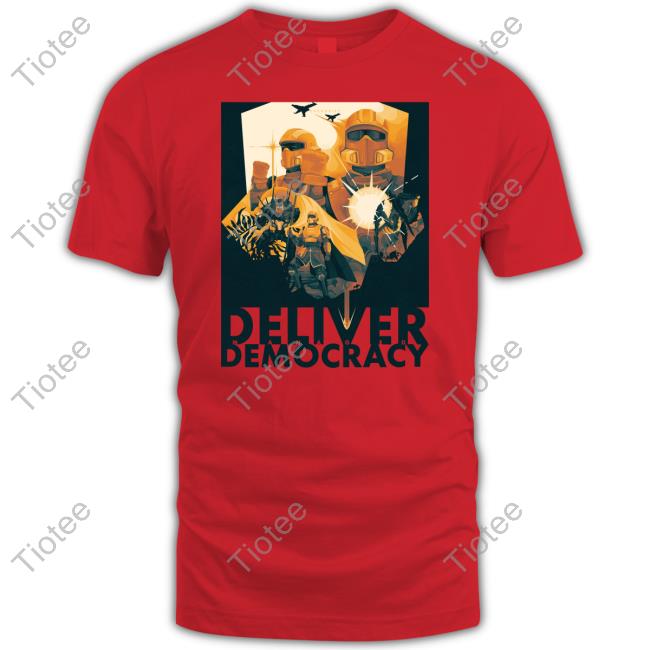 Pilestedt Deliver Managed Democracy T-Shirts Helldivers2 Deliver Managed Democracy Tees
