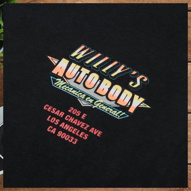 Willy Chavarria Willy's Autobody Easy Tee (Destroyed) Shirt
