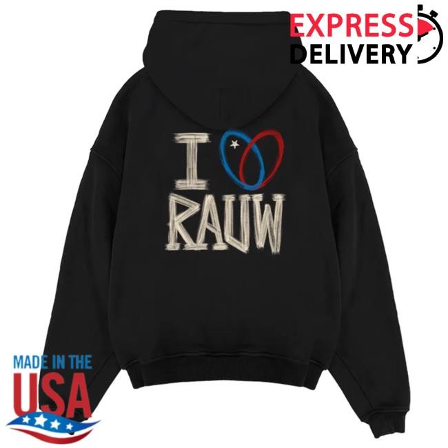 Official Rauw Alejandro Merch Store Shop I <3 Rauw Attractive Hoodie Off White