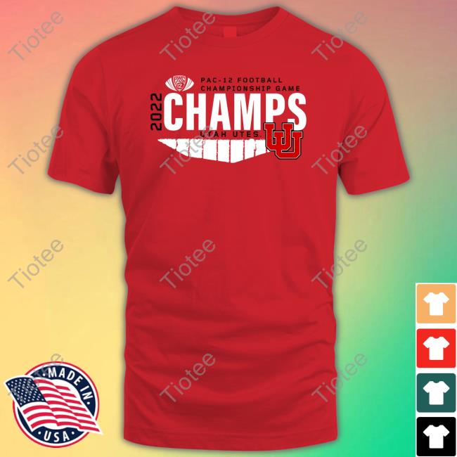 Official Utah Utes 2022 Pac-12 Football Conference Champions Hoodie