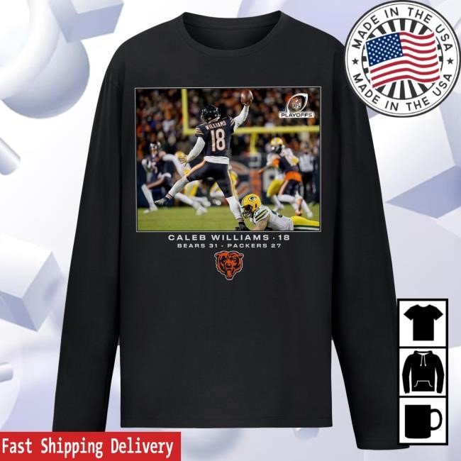 Caleb Williams Chicago Bears Wild Card Long Sleeve T-Shirt Trend NFL Fan Gear Us