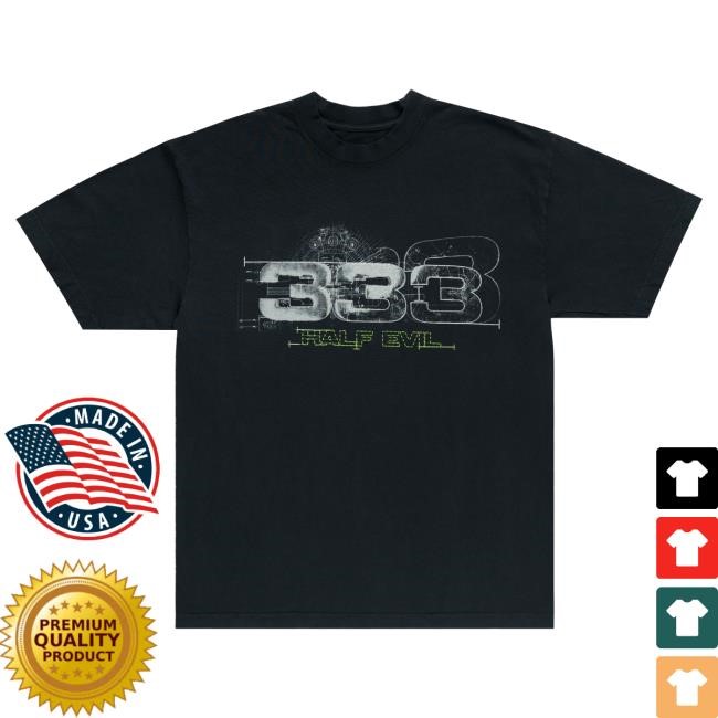 Official Half Evil Co Store Merch 333 Blueprint Tshirt Evi 333