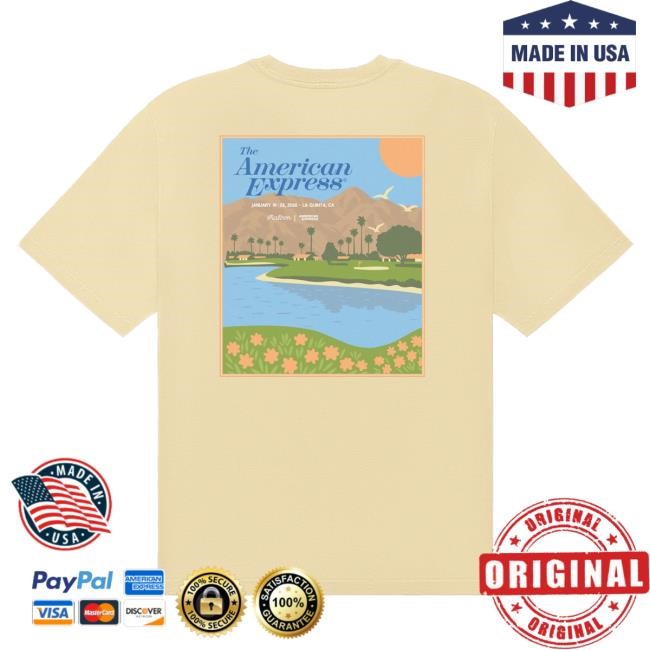 Graphic Style The American Express Bermuda Poster Tee Malbon Course New Malbon The American Express Bermuda Poster Tee Artwork Series