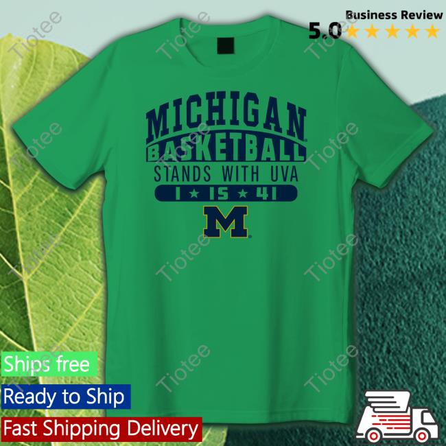 Michigan Basketball Stands With Uva Sweatshirt Alejandro Zuniga