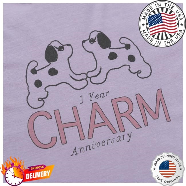 Official Clairo Merch Store Clairo Charm Puppy Tees (Orchid)