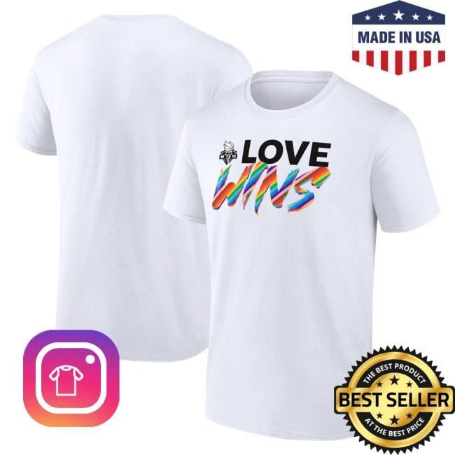 Official Ny Liberty Merch Store Men's Fanatics White New York Liberty Love Wins Shirt Ny Liberty Apparel Shop