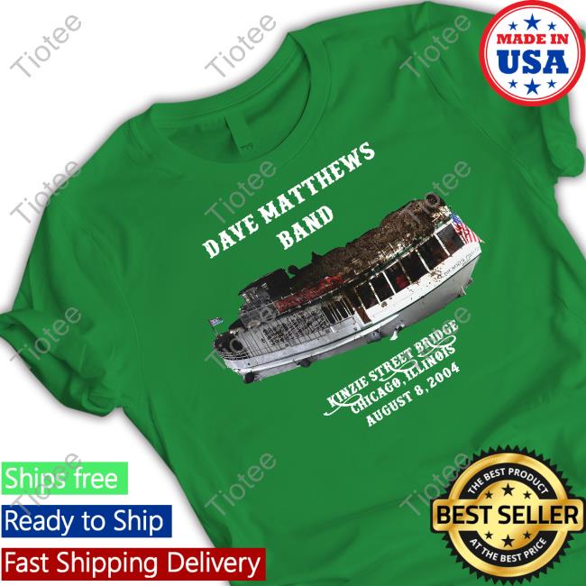 Dave Matthews Band Poop Boat Kinzie Dtreer Bridge Chicago Illinois August 8 2004 Long Sleeve Tee