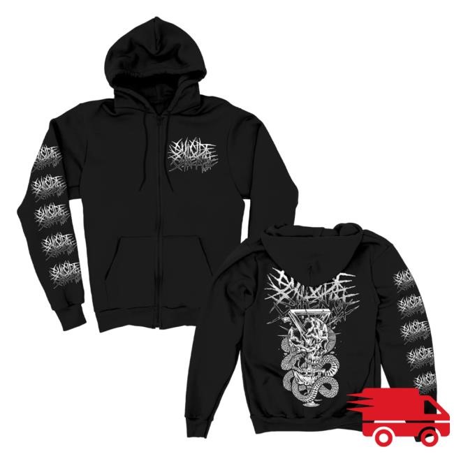Skull Chalice Zip Hoodie Suicide Silence Store