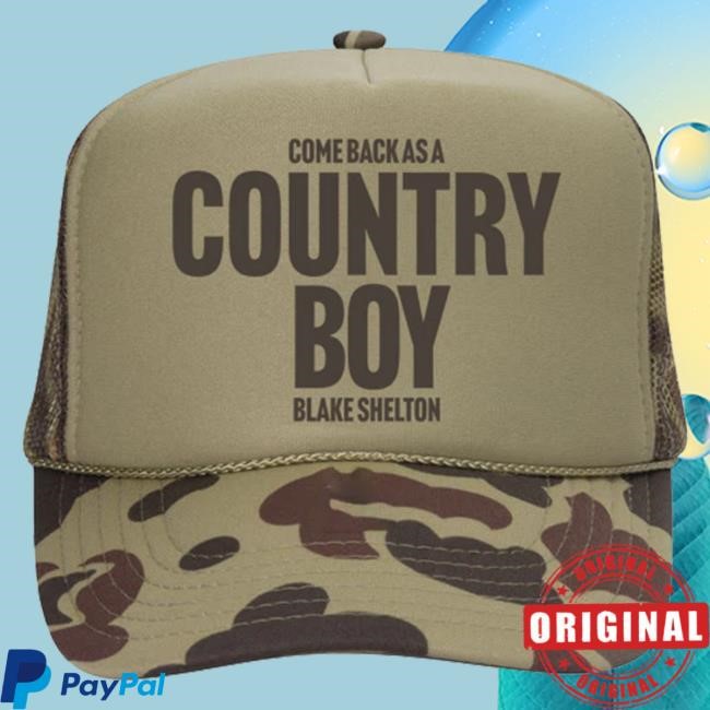 Official Blake Shelton Clothing Shop Store Blake Shelton Country Boy Trucker Cap