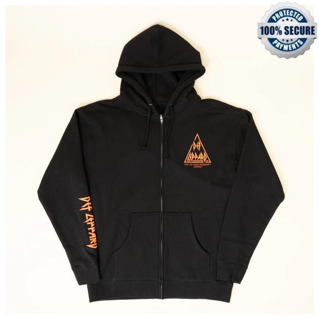 Live Las Vegas Zip Hoodie Def Leppard Tour Gear