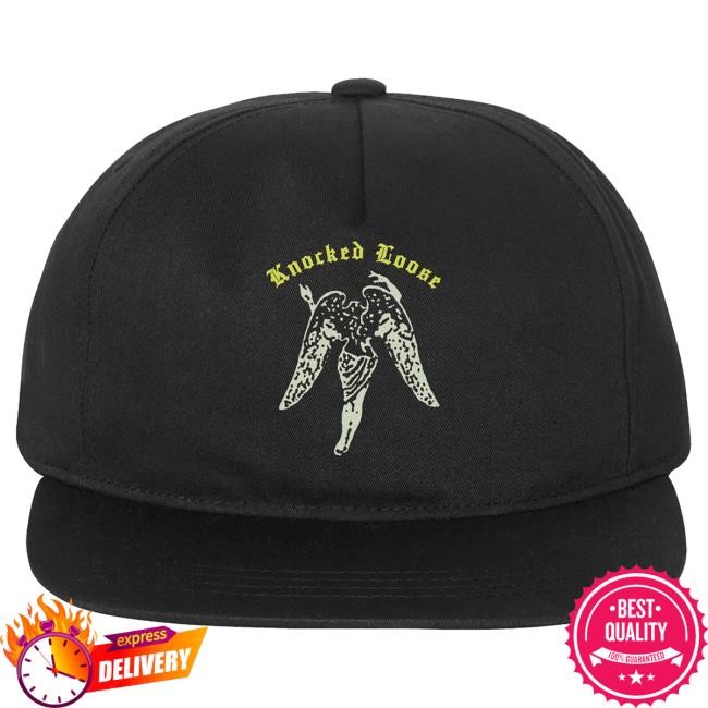 Official Knocked Loose Merch Knocked Loose You Won’T Go Before You’Re Supposed To Snapback Cap (Black)
